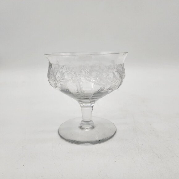 Antique Central Glass Thistle Pattern Glasses - Picture 2 of 5